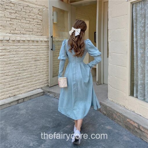 Comfy Vintage Solid Elegant Lace Midi Dress