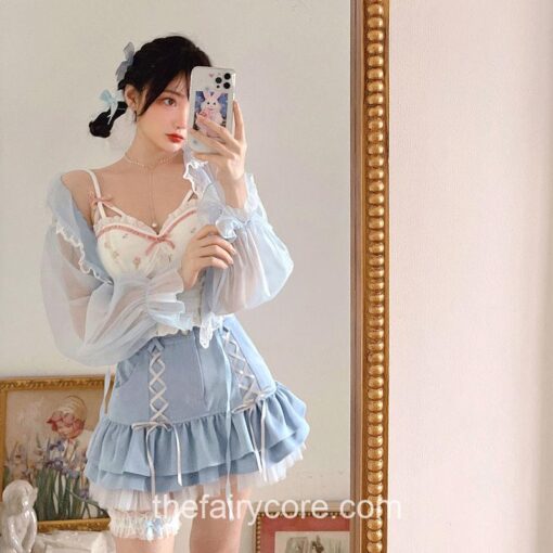 Dreamy Lolita Kawaii Mini Fairycore Skirt