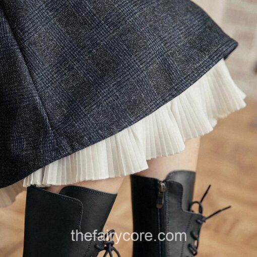 Enigmatic Gothic Long High Waist Midi Skirt
