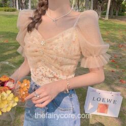 Kindhearted Summer Floral Lace Blouse