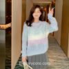 Softie Gradient Rainbow Knitted Pullover Sweater