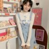 Fairycore Lolita Kawaii Split Bow Designer Lace Sweet Mini Dress 5