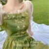 Fairycore Amiable Summer Vintage Lace Short Sleeve Dress 4