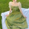 Fairycore Amiable Summer Vintage Lace Short Sleeve Dress 2