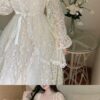 Softie Winter VIntage Lace Patchwork Princess One Piece Fairycore Dress 5