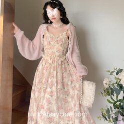 Amiable Elegant Floral Fairy Strap Sexy Dress 2
