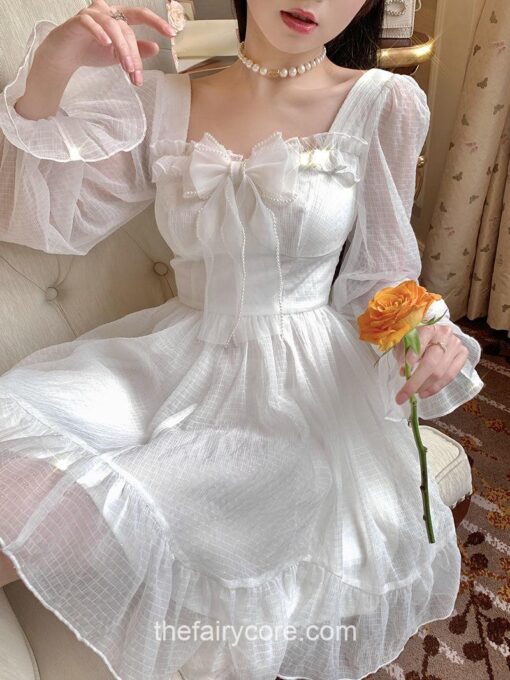 Softie Fairy Bow Princess Kawaii Lolita Dress 5